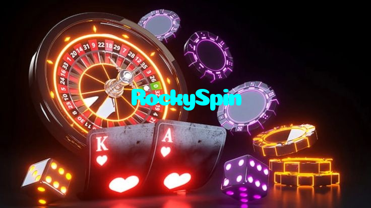 RockySpin خوش آمدید بونس +600% پیشکش موبائل ایپ کے پروموشن سیکشن میں دکھائی دیتی ہے۔