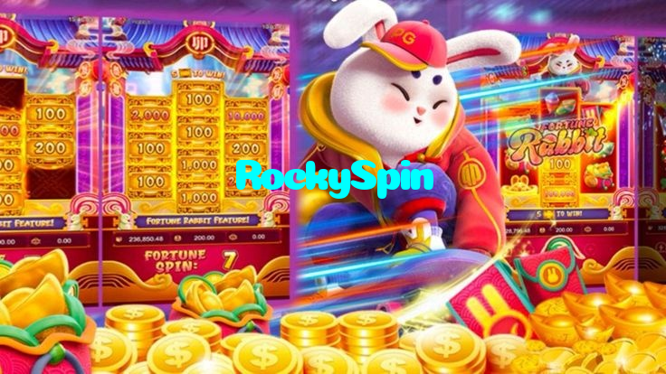 RockySpin casino presented on mobile device in Pakistan with slots and live games